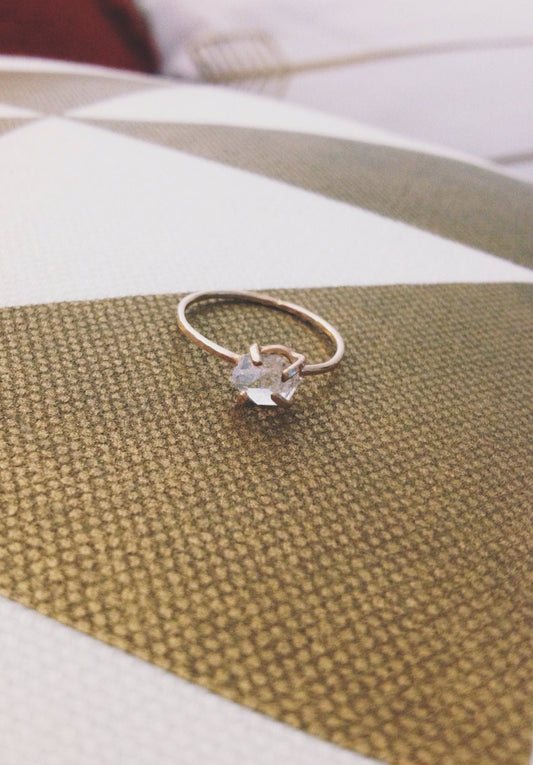 Herkimer diamond ring