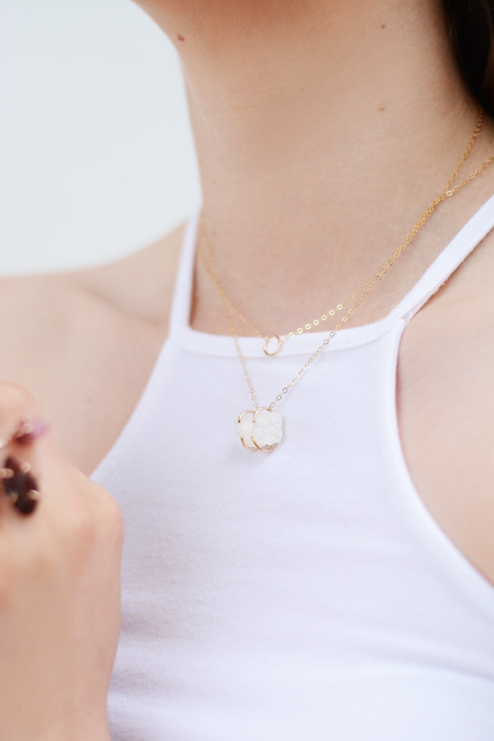 Geode necklace