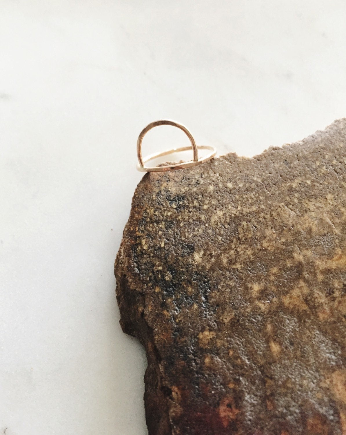 Half circle medium ring.